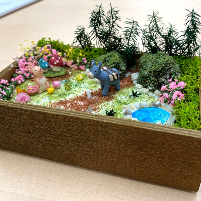 ジオラマ　ハンドメイド さかつうギャラリージオラマキット日本庭園を作った【Sakatsu Original