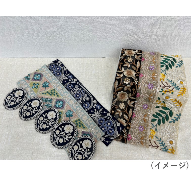 ハンズ新宿店 【新宿店】インド刺繍リボンを貼ってジュートバッグを