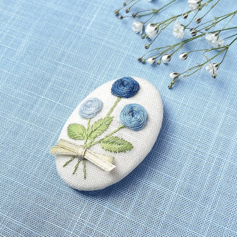 ハンズ新宿店 【新宿店】「バラの花束」手刺繍のブローチ (2025/4/21