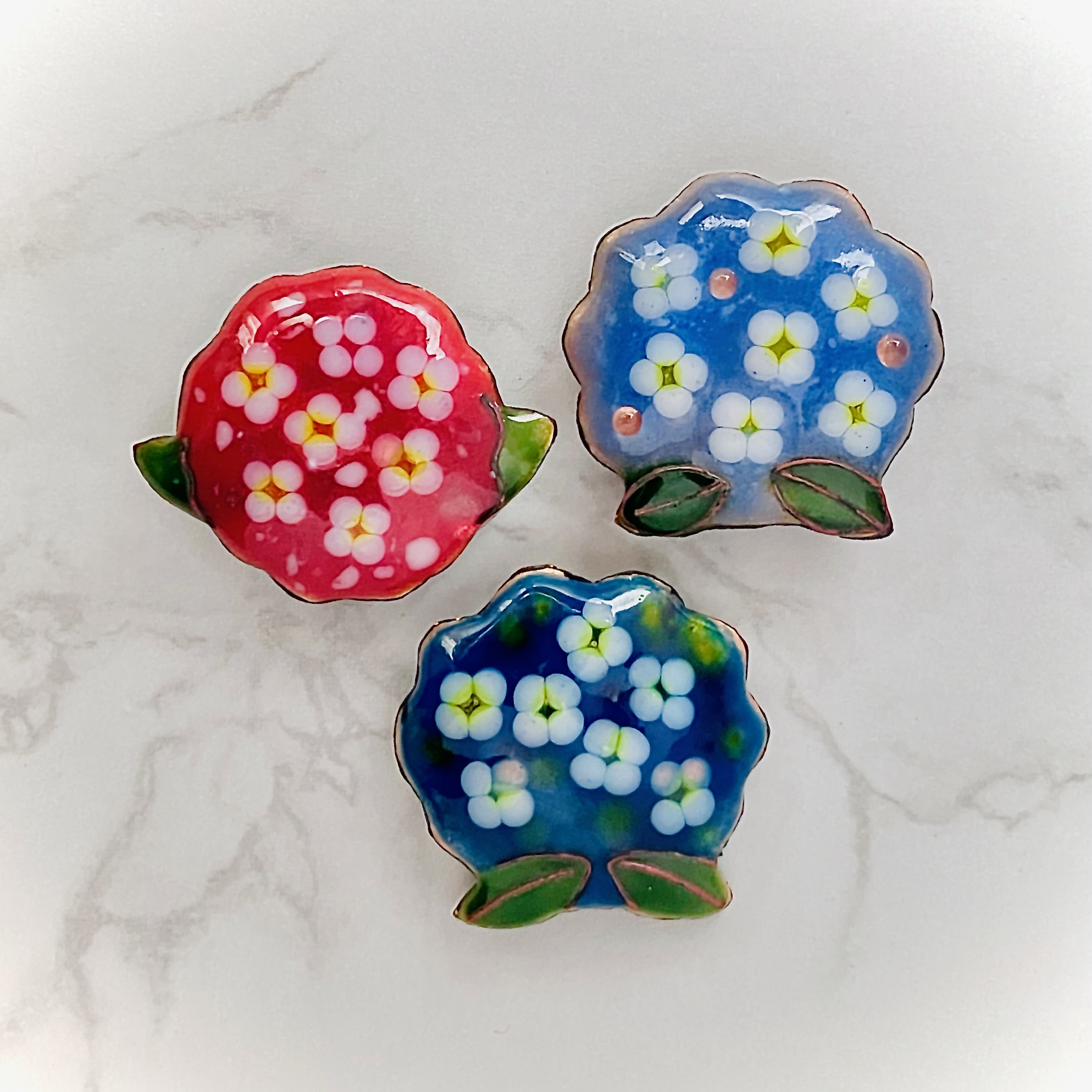 ハンズ渋谷店 【渋谷店】ちいさな紫陽花（アジサイ）の七宝焼 (2024/6